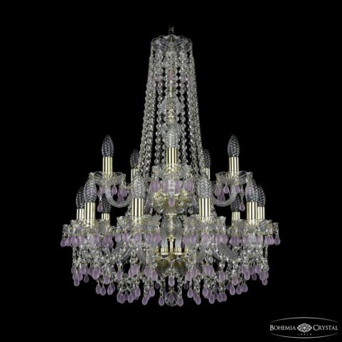 Люстра Bohemia Ivele Crystal  1410/10+5/195/h-74/2d G V7010