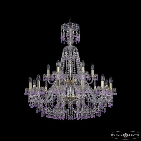 Люстра Bohemia Ivele Crystal  1410/12+6/300/XL-95/2d G V7010