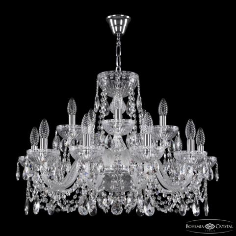 Люстра Bohemia Ivele Crystal 5402/10+5/240 Ni Clear/M-1G