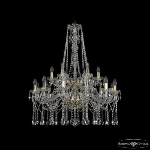 Люстра Bohemia Ivele Crystal 1413/12+6/300/h-96/2d G