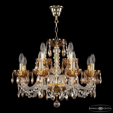 Люстра Bohemia Ivele Crystal 5402/8+4/195 G Amber/M-1H K721