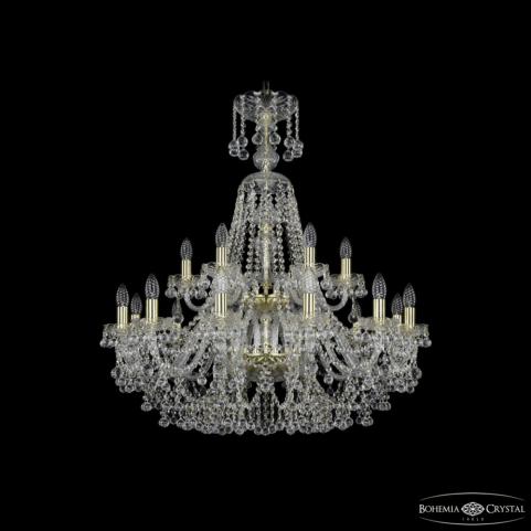 Люстра Bohemia Ivele Crystal 1409/12+6/300/XL-94/2d G