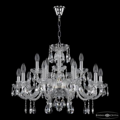 Люстра Bohemia Ivele Crystal 117/10+5/240 Ni