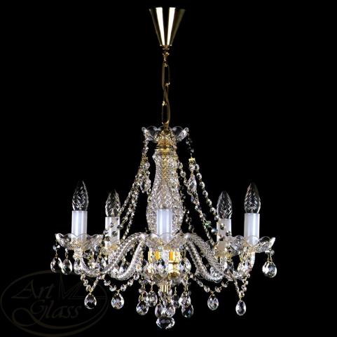Люстра Art Glass MAGDA V. FULL CUT NICKEL CE