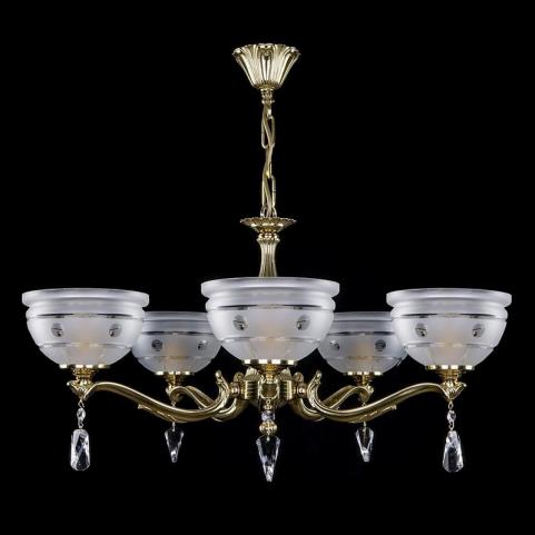 Люстра Art Glass SAFFIRA V. BRASS ANTIQUE CE