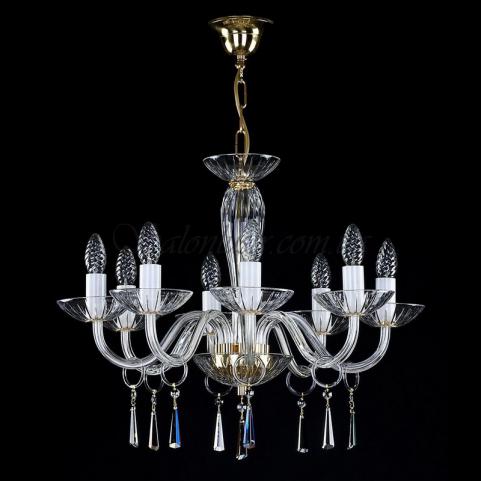 Люстра Art Glass STEFANIE VIII. SWAROVSKI ELEMENTS NICKEL