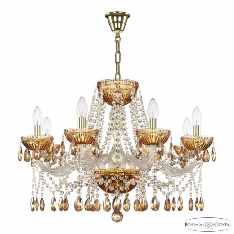 Люстра Bohemia Ivele Crystal 5413/8/240 G Amber/M-1G K721