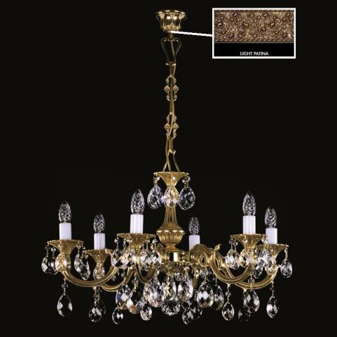 Люстра Art Glass ALICE VI. LIGHT PATINA CE