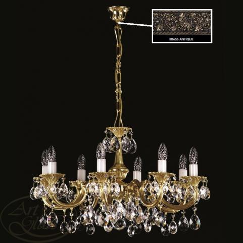 Люстра Art Glass ALICE VIII. BRASS ANTIQUE CE
