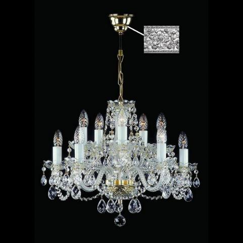Люстра Art Glass CARMEN FULL CUT R14 NICKEL CE