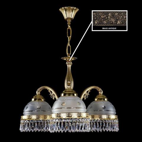 Люстра Art Glass ENARETE III. BRASS ANTIQUE CE