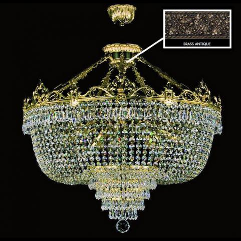 Люстра Art Glass CORINA III. BRASS ANTIQUE CE