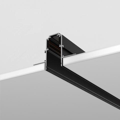 Шинопровод Maytoni Exility TRX034-422.12B, магнитный встраиваемый под ГКЛ 12,5 мм, черный 2м