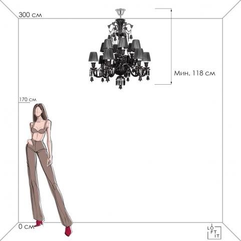 Подвесной светильник Loft IT Zenith 10210/12 Black