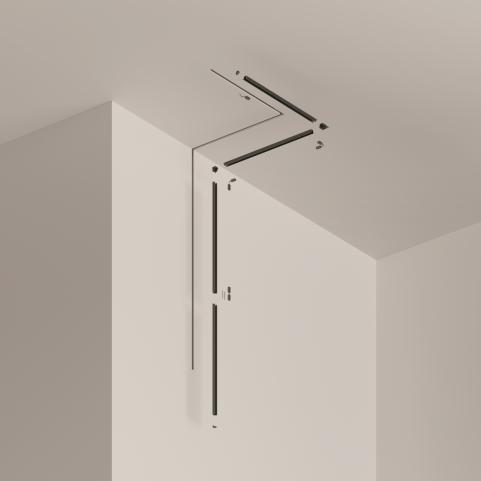 Шинопровод Maytoni Radity TRA084MP-12B, магнитный встраиваемый, черный 2м