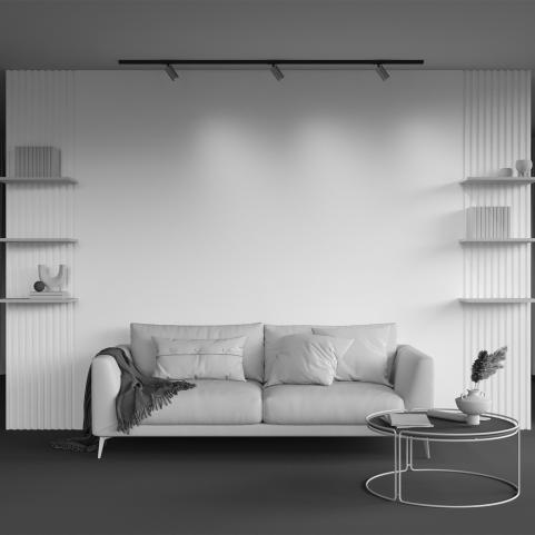 Трековый светильник Maytoni Calipso TR218-1-GU10-BS