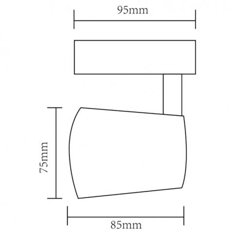 Трековый светильник Arte Lamp Atillo   A2315PL-1BK