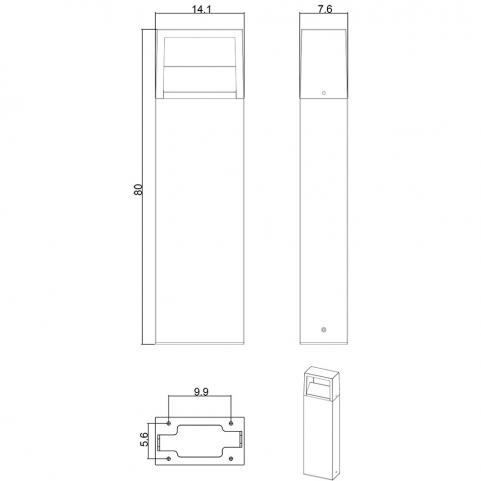 Уличный фонарь Arte Lamp Liverpool A1328PA-1BK