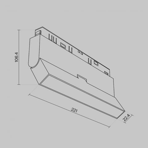 Трековый светильник Maytoni Basis Exility 3000-6000K TR036-4-12WTW-DD-W