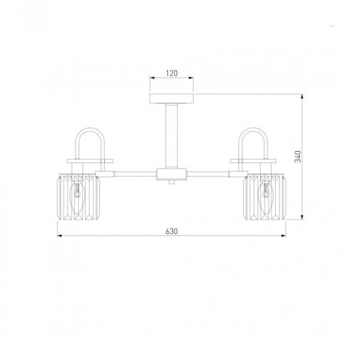 Люстра Eurosvet Tenia 70090/5 черный