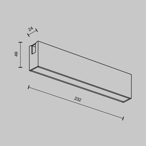 Трековый светильник Maytoni Technical Flarity 3000K Basis TR151-1-12W3K-B