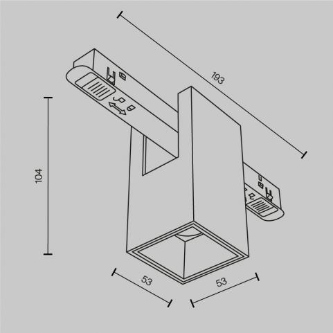 Трековый светильник Maytoni Technical Exility 4000K Alfa TR121-2-7W4K-W