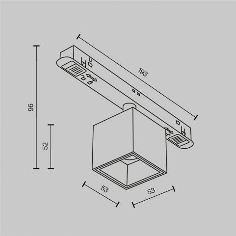 Трековый светильник Maytoni Technical Exility 3000K  Alfa S TR133-2-7W3K-B
