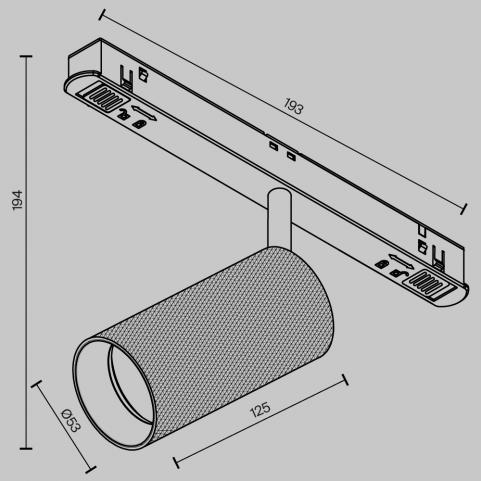 Трековый светильник Maytoni Technical Exility 4000K Artisan TR097-2-12W4K-M-BMG