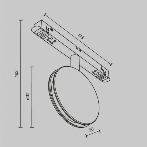 Трековый светильник Maytoni Technical Exility 4000K  Outline TR090-2-6W4K-B