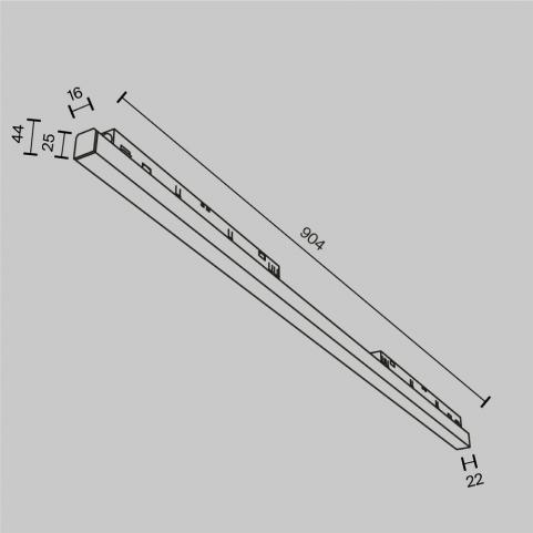 Трековый светильник Maytoni Technical Exility 2700-6000K Dim Smart Basis TR030-4-30W3K-WW-DS-B