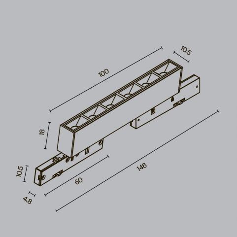 Трековый светильник Maytoni Technical Levity 2700К Points TR193-1-5W2.7K-M-B