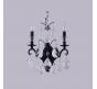 Бра Crystal Lux MAGNIFICO AP2 BLACK/TRANSPARENT
