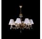 Люстра Art Glass DAISY VIII. BRASS ANTIQUE CE + CH 041