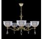 Люстра Art Glass SAFFIRA V. BRASS ANTIQUE CE