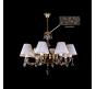 Люстра Art Glass DAISY VIII. BRASS ANTIQUE CE + CH 041