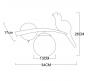 Бра Arte Lamp Eltanin  A3422AP-1GO
