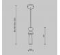 Подвесной светильник Maytoni Kyoto MOD178PL-01B