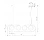 Подвесной светильник Eurosvet Ringo 50089/4 золото