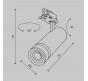Трековый светильник Maytoni Technical Trinity  2700K Focus Zoom TR198-3-20W2.7K-Z-B