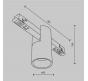 Трековый светильник Maytoni Technical Exility 4000K Alfa TR122-2-7W4K-B