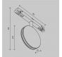 Трековый светильник Maytoni Technical Exility 4000K  Outline TR090-2-6W4K-B