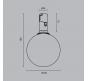 Трековый светильник Maytoni Technical 3000К  Luna TR208-1-5W3K-B