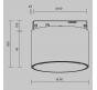 Трековый светильник Maytoni Technical Levity 3000К Alfa S TR188-1-5W3K-M-B